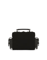 Calfskin and canvas crossbody bag - | Dolce & Gabbana