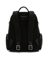 Nylon and grainy calfskin backpack - | Dolce & Gabbana