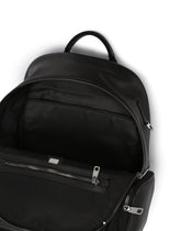 Nylon and grainy calfskin backpack - | Dolce & Gabbana