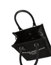 Small nylon bag with rubberized logo - | Dolce & Gabbana