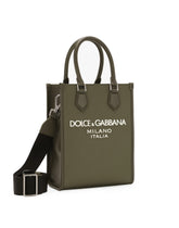 Small nylon bag with rubberized logo - | Dolce & Gabbana