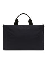 Nylon holdall with rubberized logo - | Dolce & Gabbana