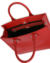 Calfskin tote bag with raised logo - | Dolce & Gabbana