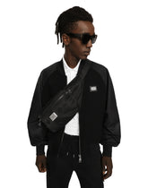 Nylon belt bag with logo - | Dolce & Gabbana