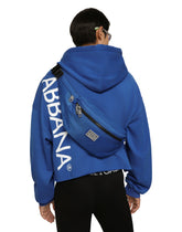 Nylon belt bag with branded plate - | Dolce & Gabbana