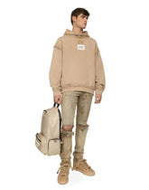 Nylon backpack with rubberized logo - | Dolce & Gabbana