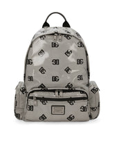 Coated fabric backpack with logo - | Dolce & Gabbana
