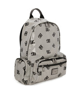 Coated fabric backpack with logo - | Dolce & Gabbana