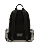 Coated fabric backpack with logo - | Dolce & Gabbana