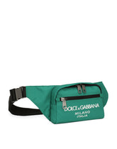Small nylon belt bag with rubberized logo - | Dolce & Gabbana