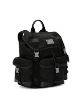 Nylon backpack with logo - | Dolce & Gabbana