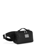 Grainy calfskin and nylon belt bag - | Dolce & Gabbana