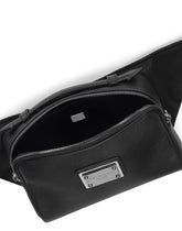 Grainy calfskin and nylon belt bag - | Dolce & Gabbana