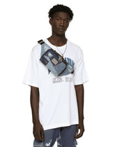Patchwork denim belt bag - | Dolce & Gabbana
