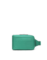 Calfskin belt bag with raised logo - | Dolce & Gabbana