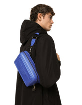 Calfskin belt bag with raised logo - | Dolce & Gabbana