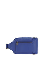 Calfskin belt bag with raised logo - | Dolce & Gabbana
