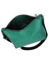 Calfskin crossbody bag with raised logo - | Dolce & Gabbana