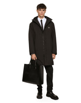 Large calfskin shopper with logo - | Dolce & Gabbana