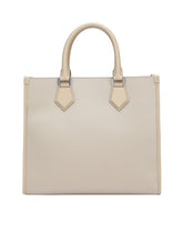 Small nylon shopper with rubberized logo - | Dolce & Gabbana