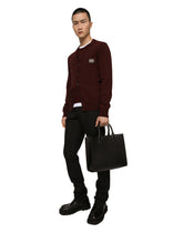 Small calfskin shopper with logo - | Dolce & Gabbana