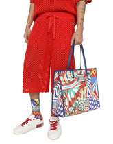Large printed canvas shopper - | Dolce & Gabbana