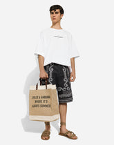 Printed jute shopper - | Dolce & Gabbana