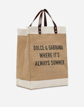 Printed jute shopper - | Dolce & Gabbana
