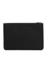 Granata calf leather and nylon media pouch - | Dolce & Gabbana