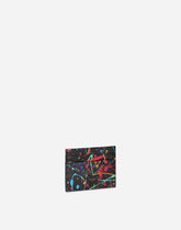 Printed calfskin card holder - | Dolce & Gabbana