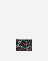 Printed calfskin card holder - | Dolce & Gabbana