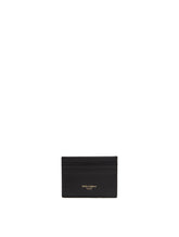 Calfskin credit card holder with heat-pressed logo - | Dolce & Gabbana