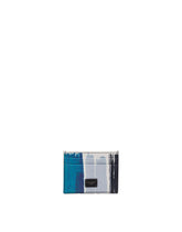 Dauphine calfskin card holder with leopard print against a gray background - | Dolce & Gabbana