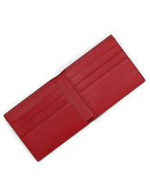 Calfskin bifold wallet with raised logo - | Dolce & Gabbana