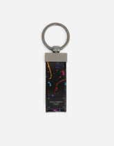 Printed calfskin key chain - | Dolce & Gabbana