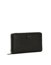 Zip-around calfskin wallet - | Dolce & Gabbana