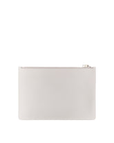Calfskin document holder with heat-stamped logo - | Dolce & Gabbana