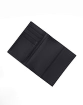 Calfskin passport holder with logo - | Dolce & Gabbana