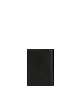 Calfskin passport holder with logo - | Dolce & Gabbana