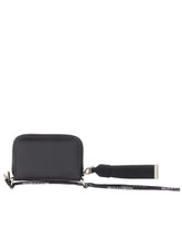 Mini zip-around calfskin wallet with logo print - | Dolce & Gabbana