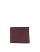 Dauphine calfskin bifold wallet with logo plaque - | Dolce & Gabbana