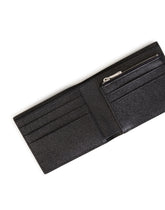 Dauphine calfskin bifold wallet with logo print - | Dolce & Gabbana