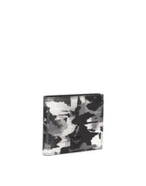 Dauphine calfskin bifold wallet with logo print - | Dolce & Gabbana