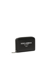 Small zip-around calfskin wallet - | Dolce & Gabbana
