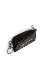 Calfskin card holder with logo print - | Dolce & Gabbana