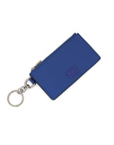 Dauphine calfskin card holder with ring branded plate - | Dolce & Gabbana