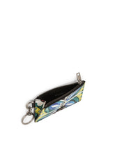 Printed card holder with zipper and ring - | Dolce & Gabbana