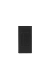 Calfskin vertical wallet with raised logo - | Dolce & Gabbana