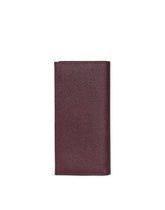 Dauphine calfskin verticle wallet with branded tag - | Dolce & Gabbana