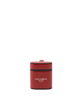 CALFSKIN AIRPODS CASE WITH PRINTED LOGO - | Dolce & Gabbana